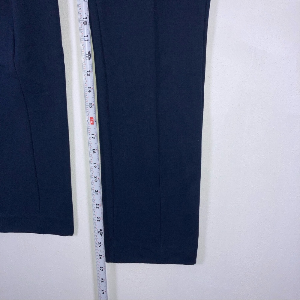 Vince Stovepipe Cropped Pants Navy Trouser Pleated Ankle  Size 10 Coastal Womens - Picture 6 of 15